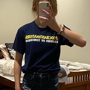 “procrastinators: leaders of tomorrow” tee